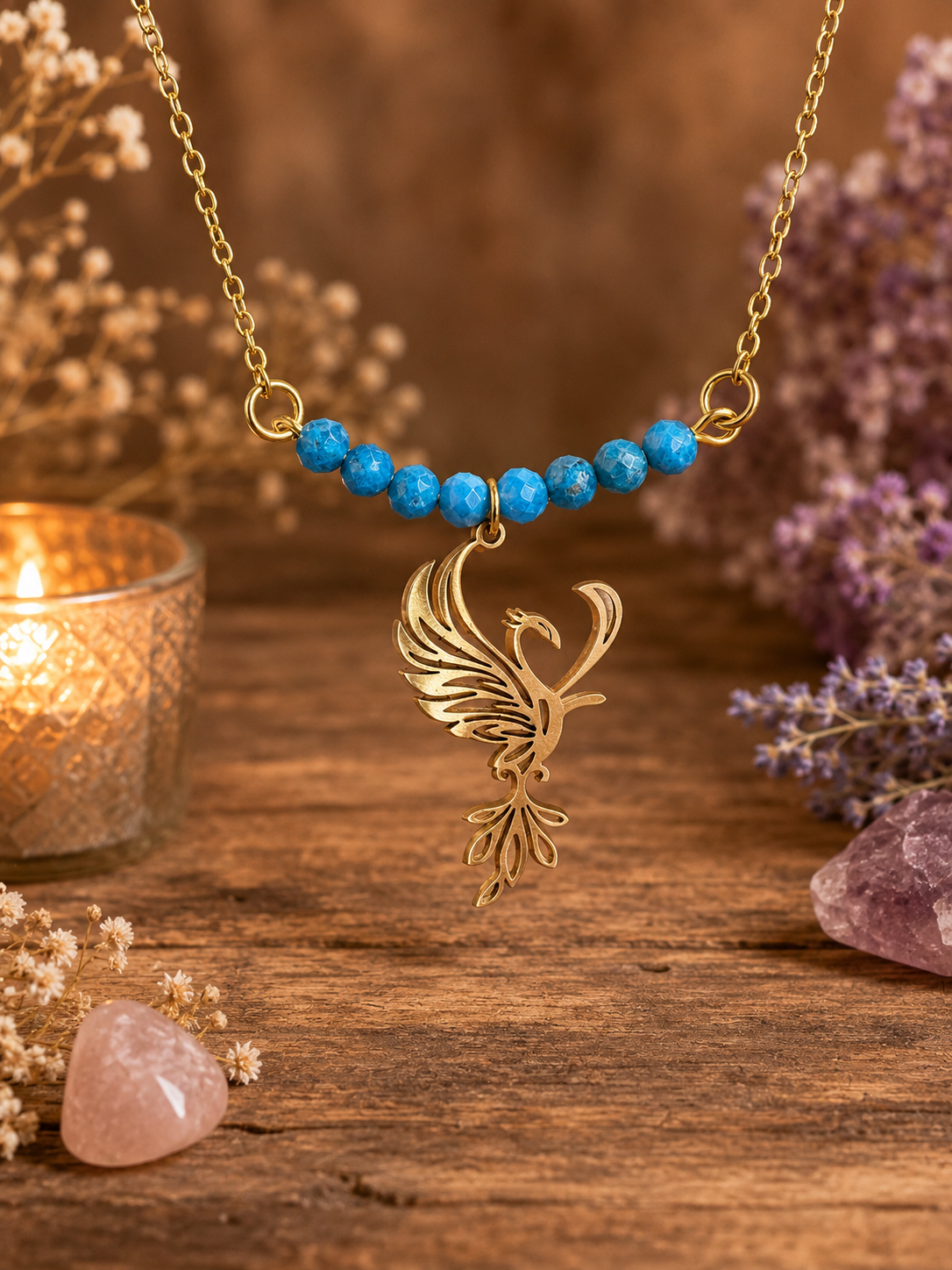 Collier en acide inoxydable