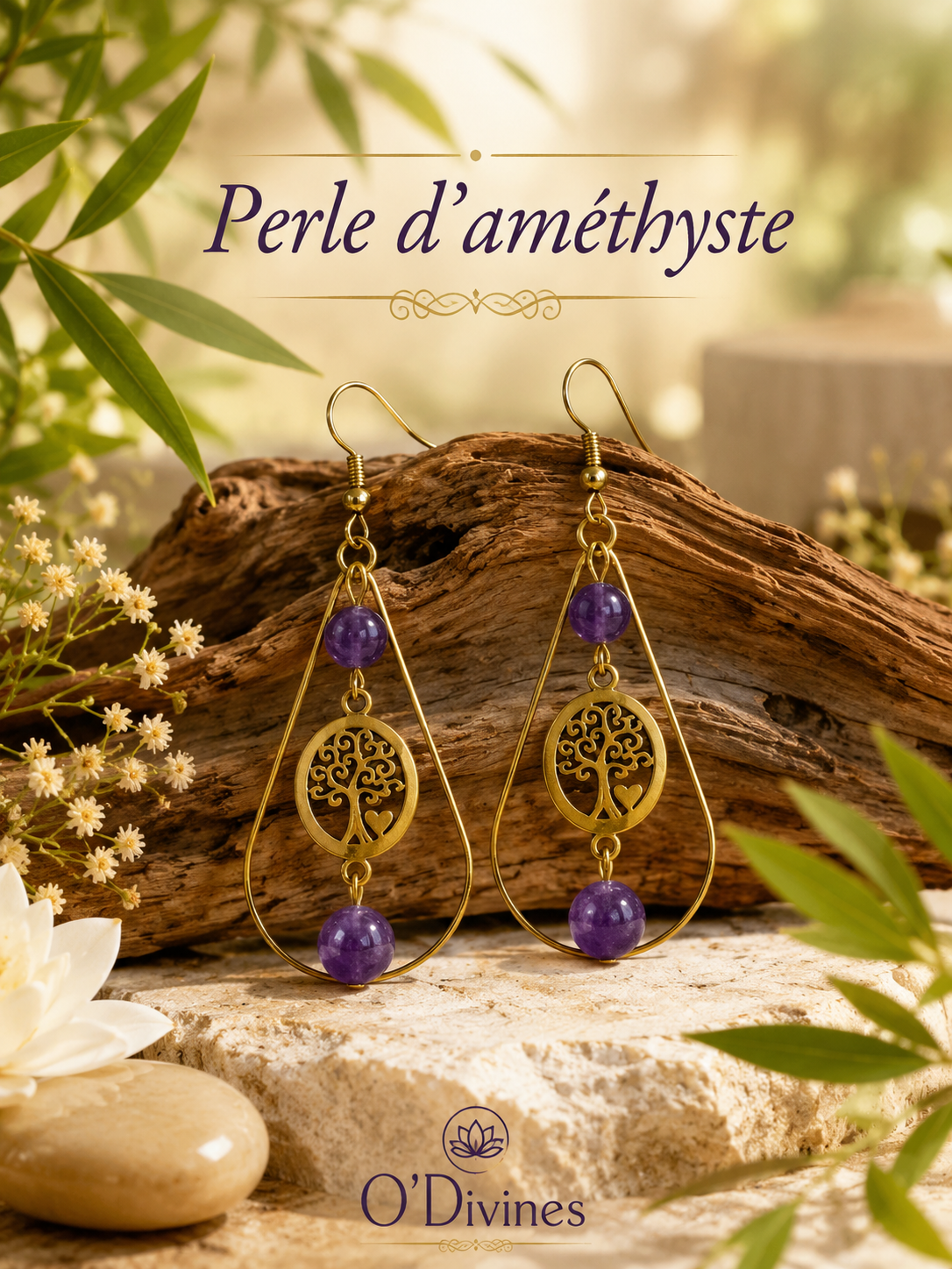 boucles d'oreilles en acier