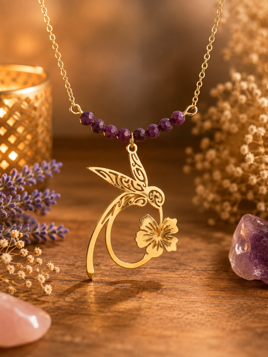 Collier en acide inoxydable
