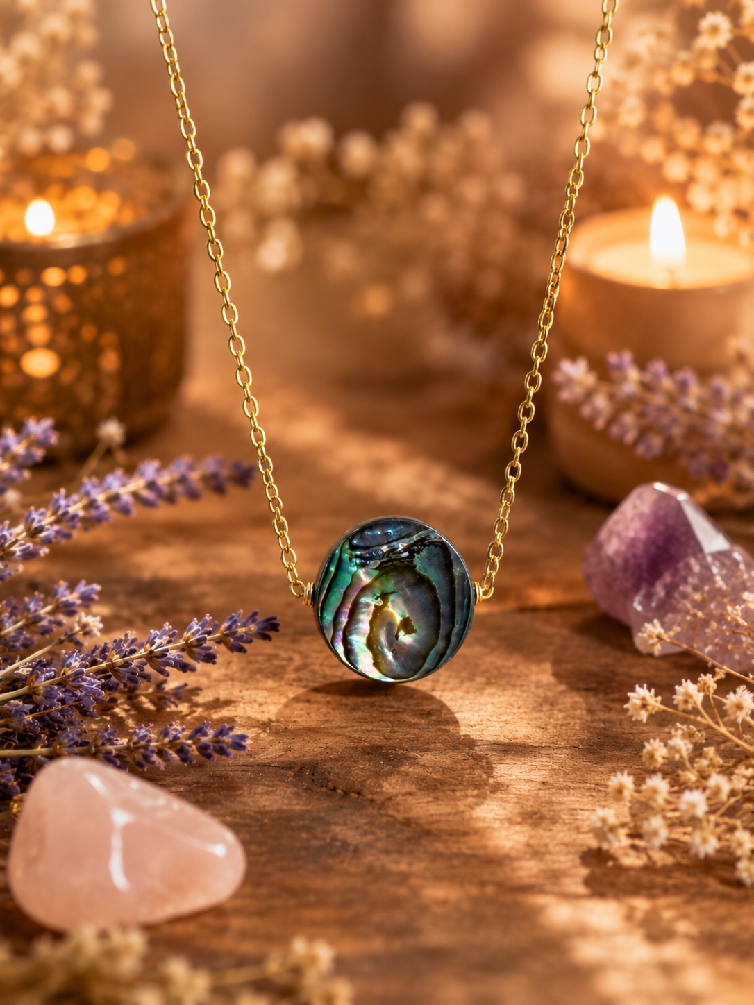 Collier en acide inoxydable