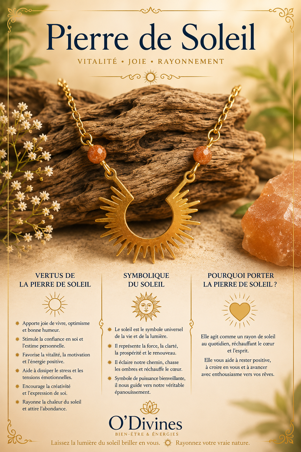 Collier en acide inoxydable