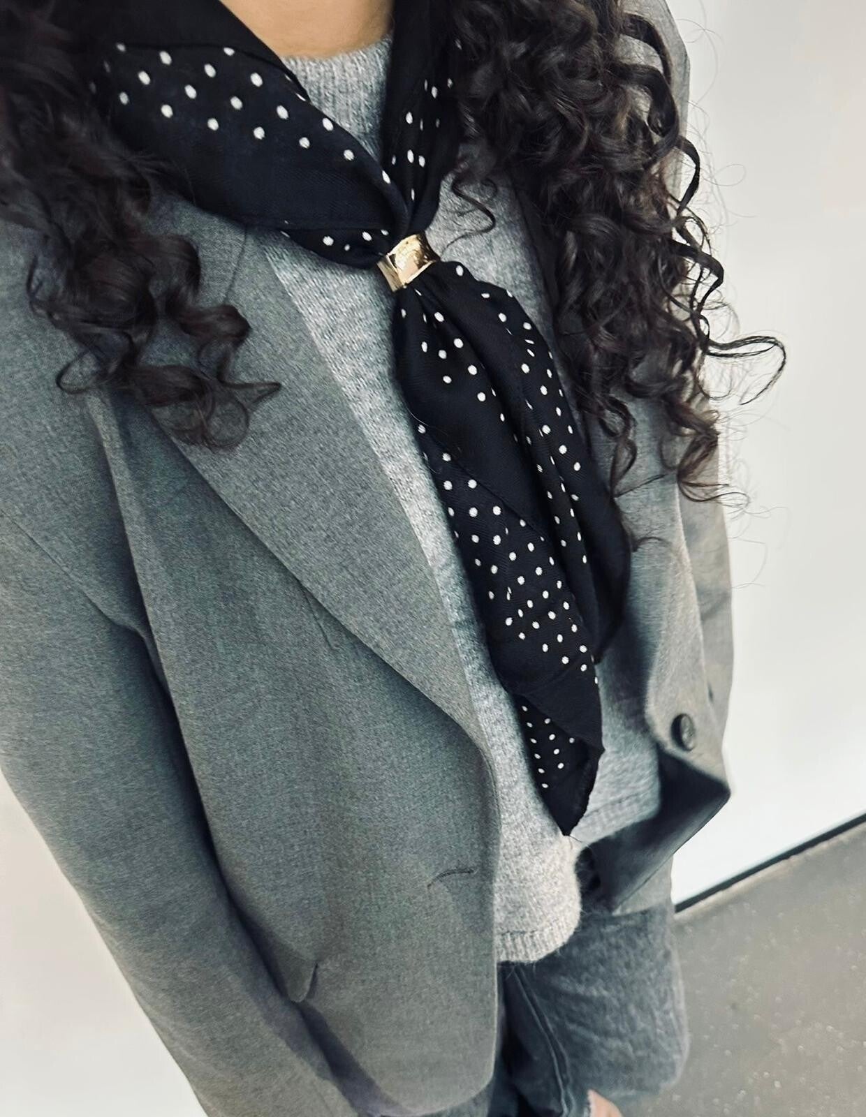 Polka dot scarf