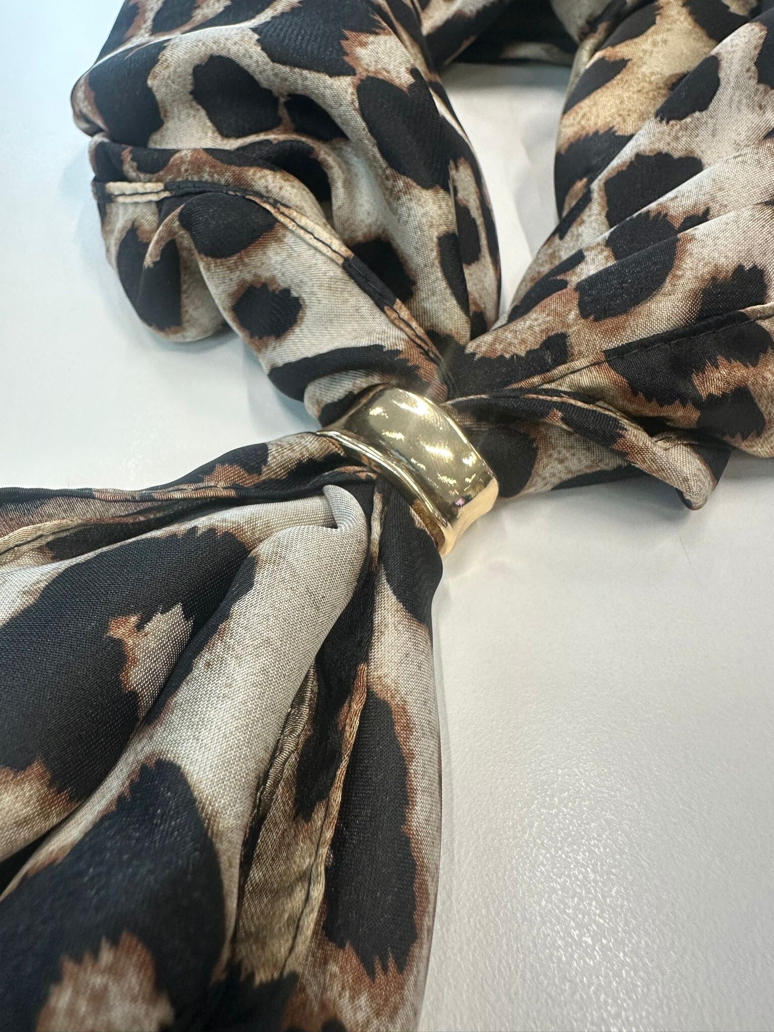 Gold scarf ring