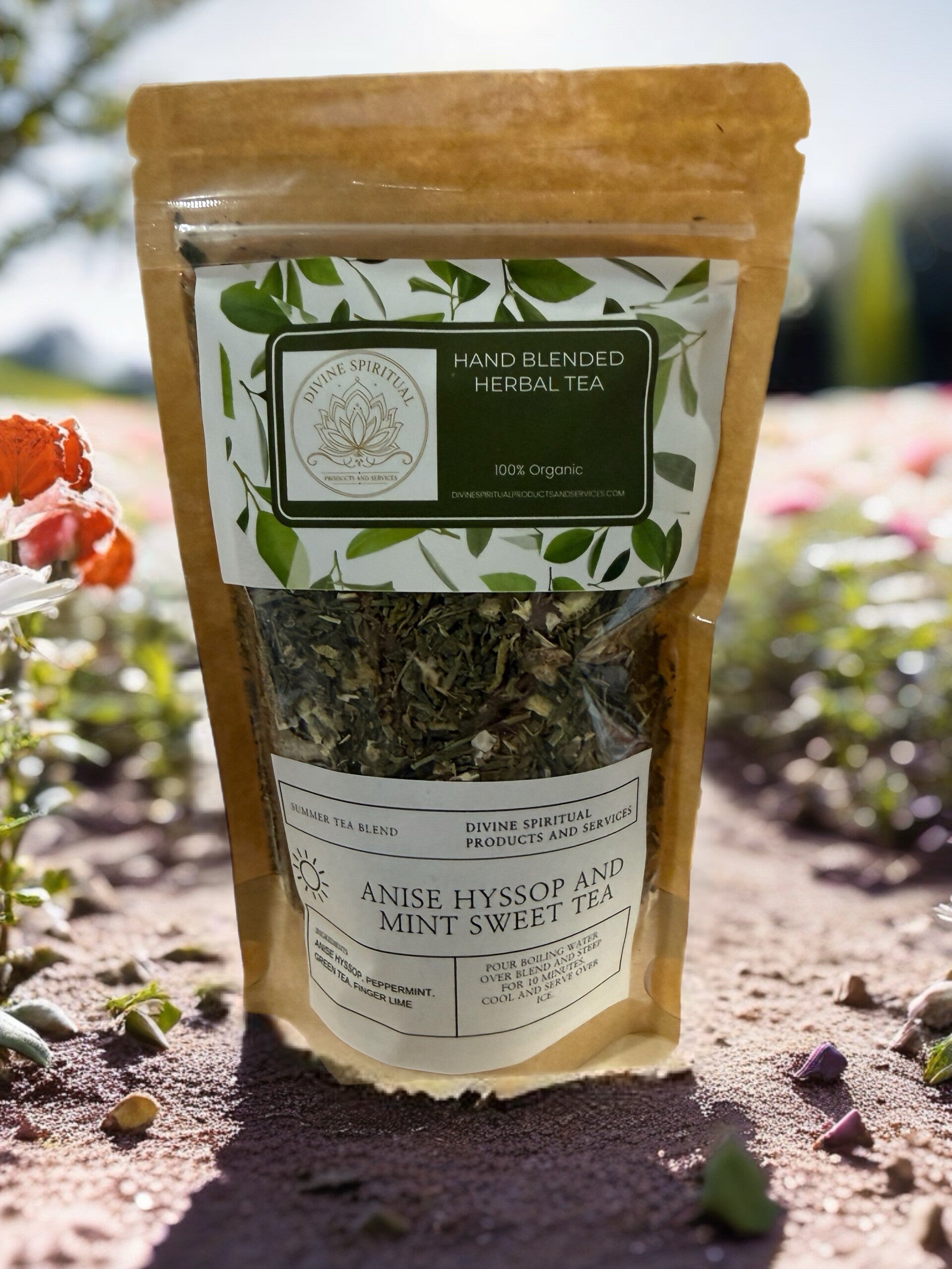 Anise Hyssop And Mint Sweet Tea