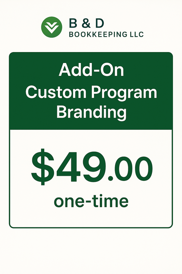 Custom Program Branding