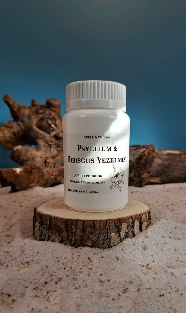 Psyllium & Hibiscus Vezelmix supplement