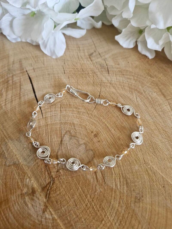 Armband Swirl Klein Zilverkleurig
