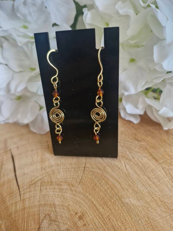 Oorbel Swirl Klein Goudkleurig