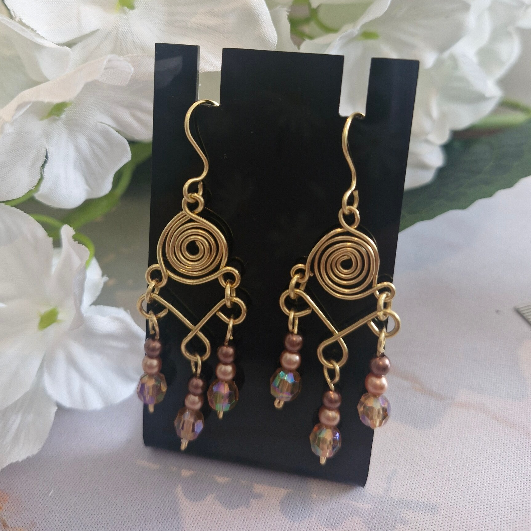 Oorbel Swirl Goudkleurig