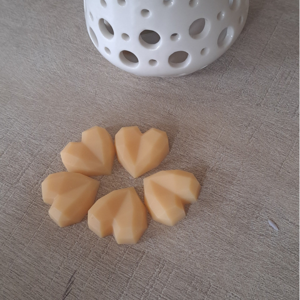 Lot 5 Fondants parfumés Fleur d'oranger petit coeur
