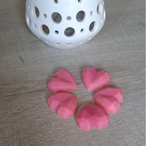 Fondant parfumé Rose petit coeur lot 5