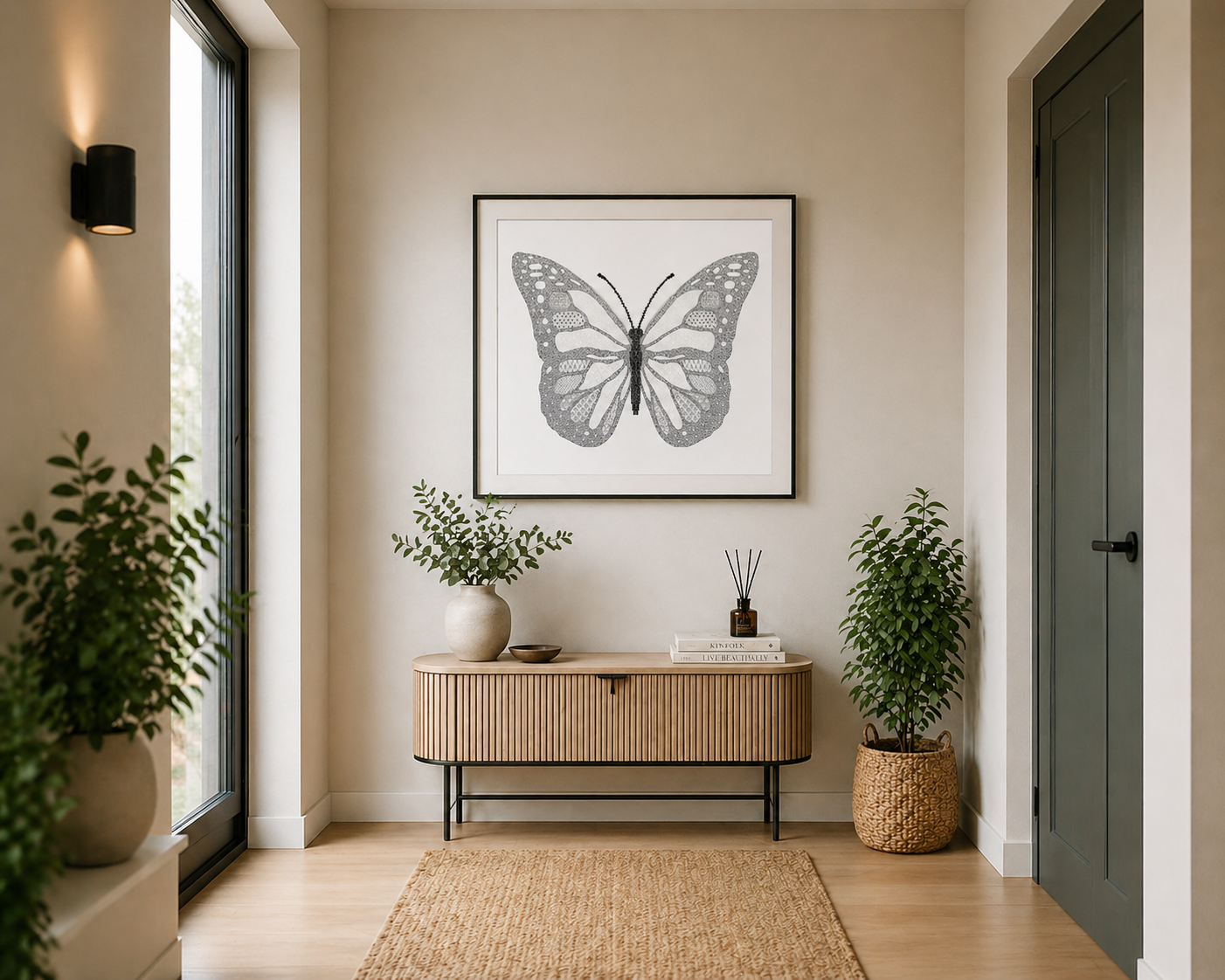 Blackwork butterfly