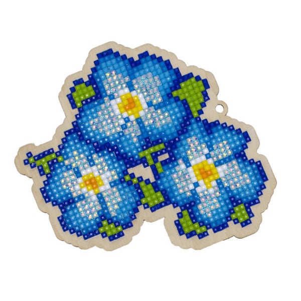 * blue pansies