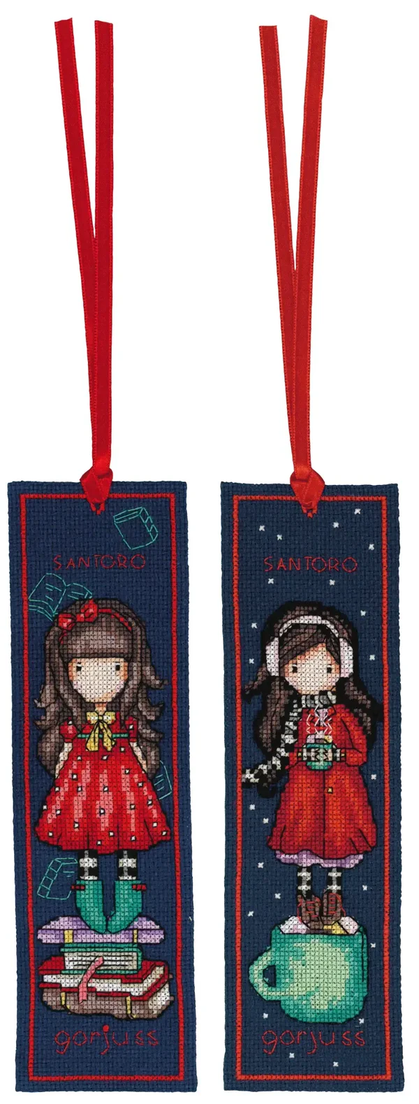 * 2 boekenleggers gorjuss