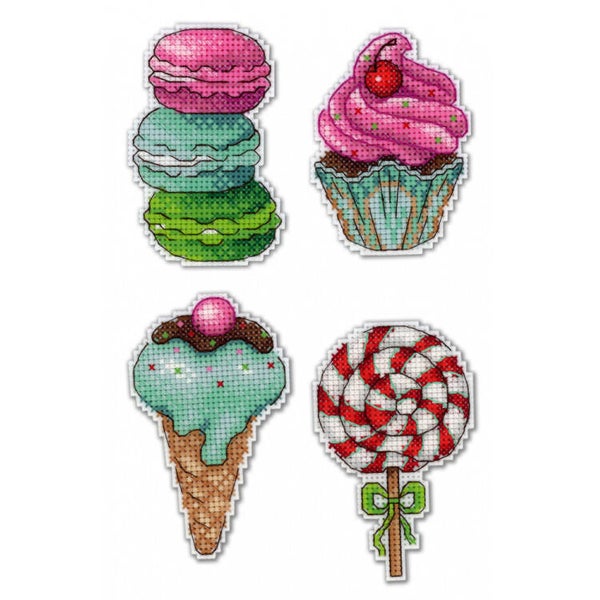 * 4 snoep magneetjes