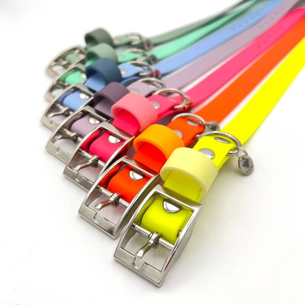 MONOCOLOR Biothane Hundehalsband, Classics, verstellbar