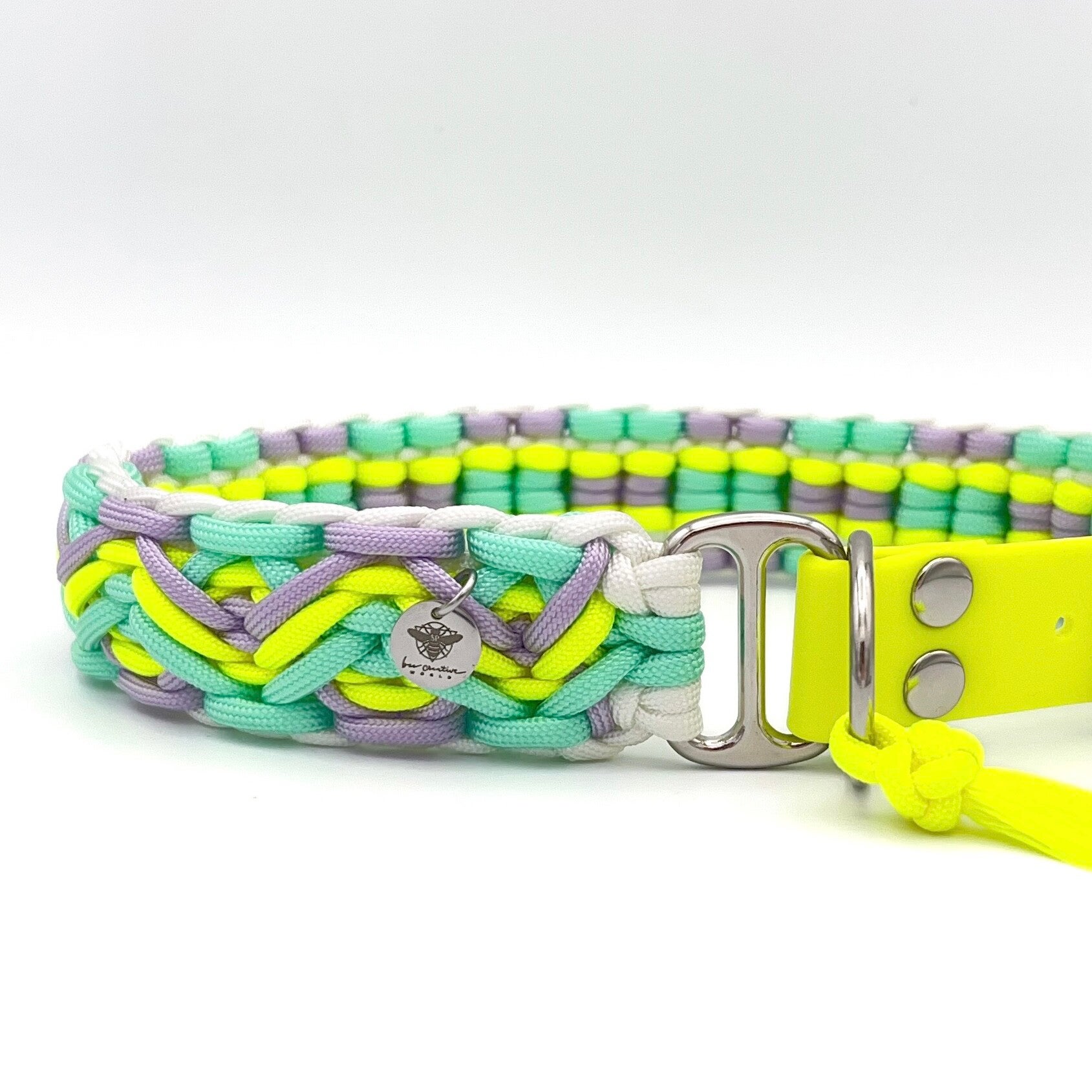 KASTRA gelb Paracord Hundehalsband