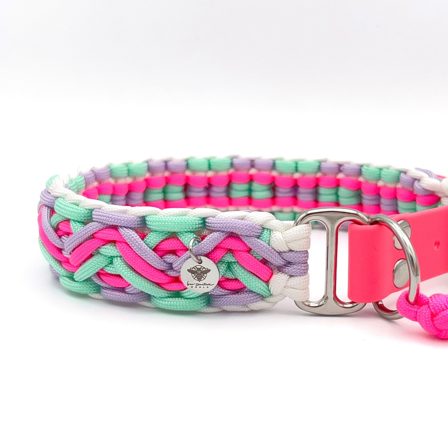 KASTRA pink Paracord Hundehalsband