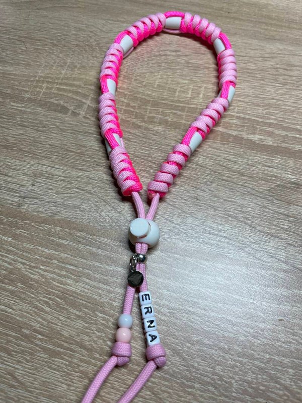 Paracord Hundekette mit EM-Keramik - zweifarbig