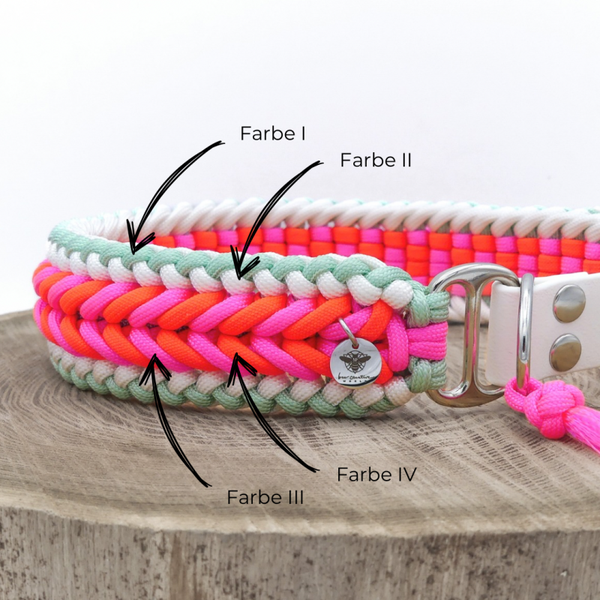 POLLUX Paracord Wunschhalsband, verstellbar