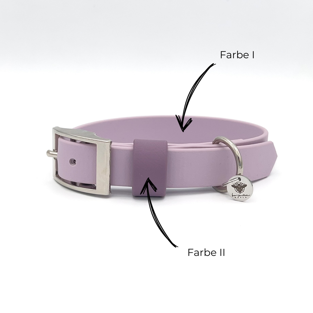 MONOCOLOR Biothane Wunschhalsband, verstellbar, 25 mm