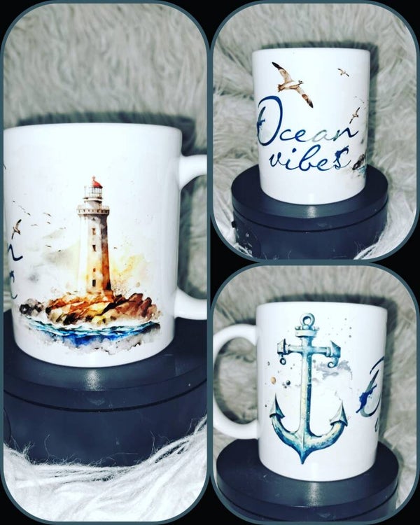 Anker mit Leuchtturm