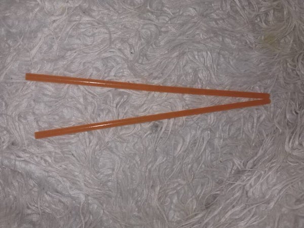 Strohhalm Orange  Glitzer