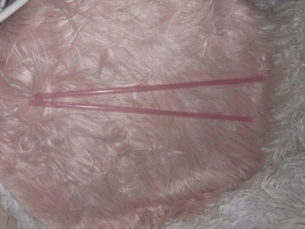 Strohhalm Pink   Glitzer