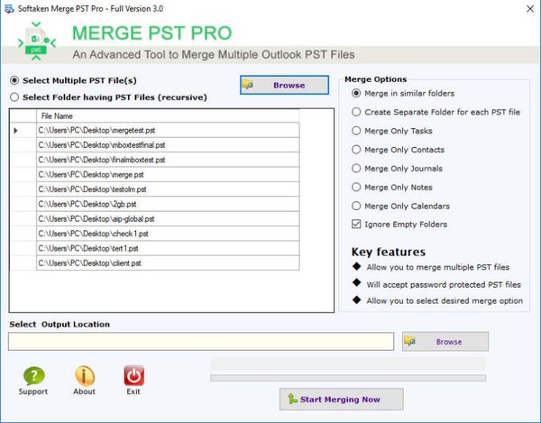 Softaken Merge Outlook PST Application