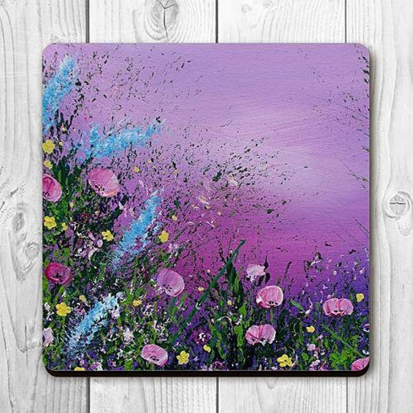 "Violet Bloom" Coaster