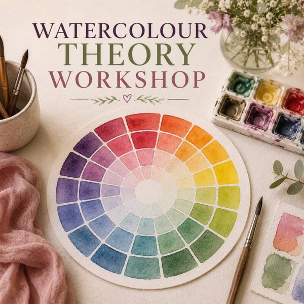 Watercolour Colour Theory Workshop 25th of May Monday Morning 10-12pm