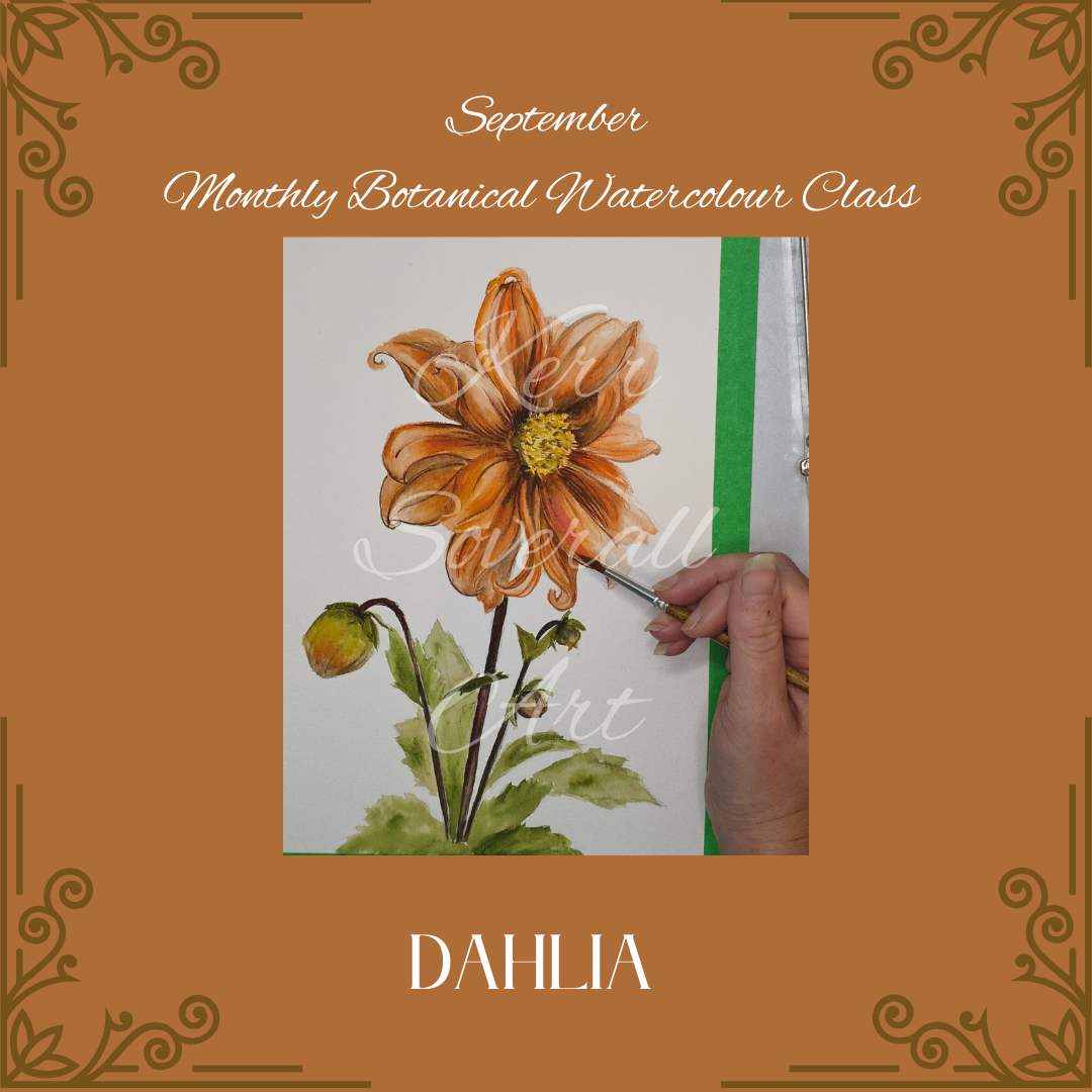 Botanical Watercolour Class - Thursday 17th of September 9.45-12.45