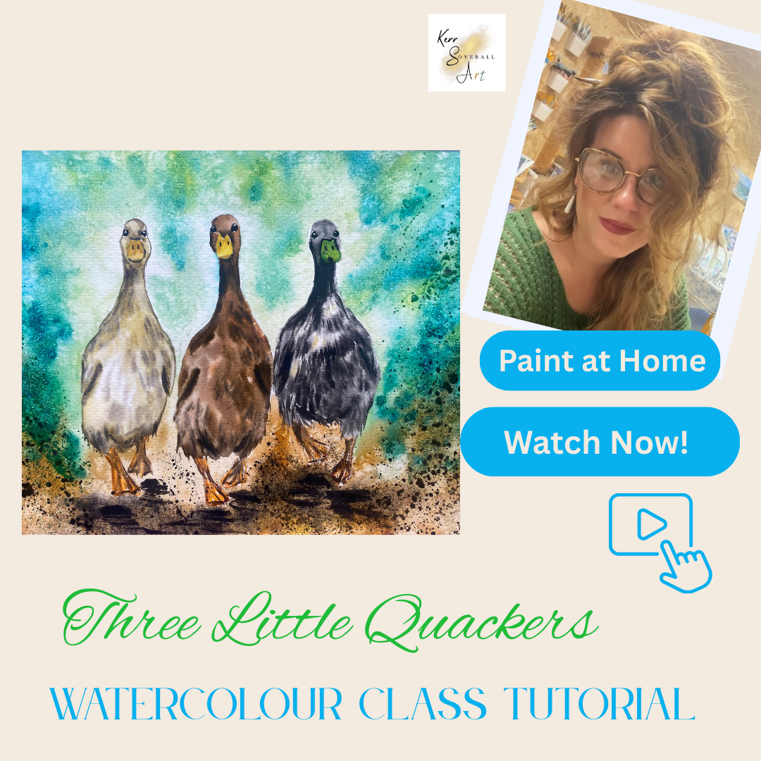Watercolour "Three Little Quackers" Video Class
