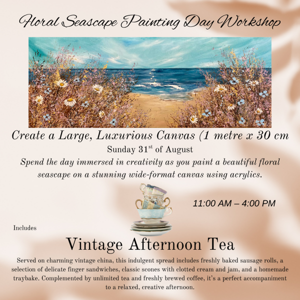 Floral Seascape Acrylic Day Workshop