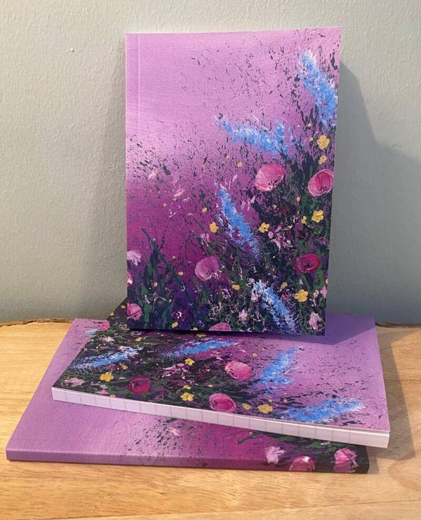 "Violet Bloom" A6 Notebook
