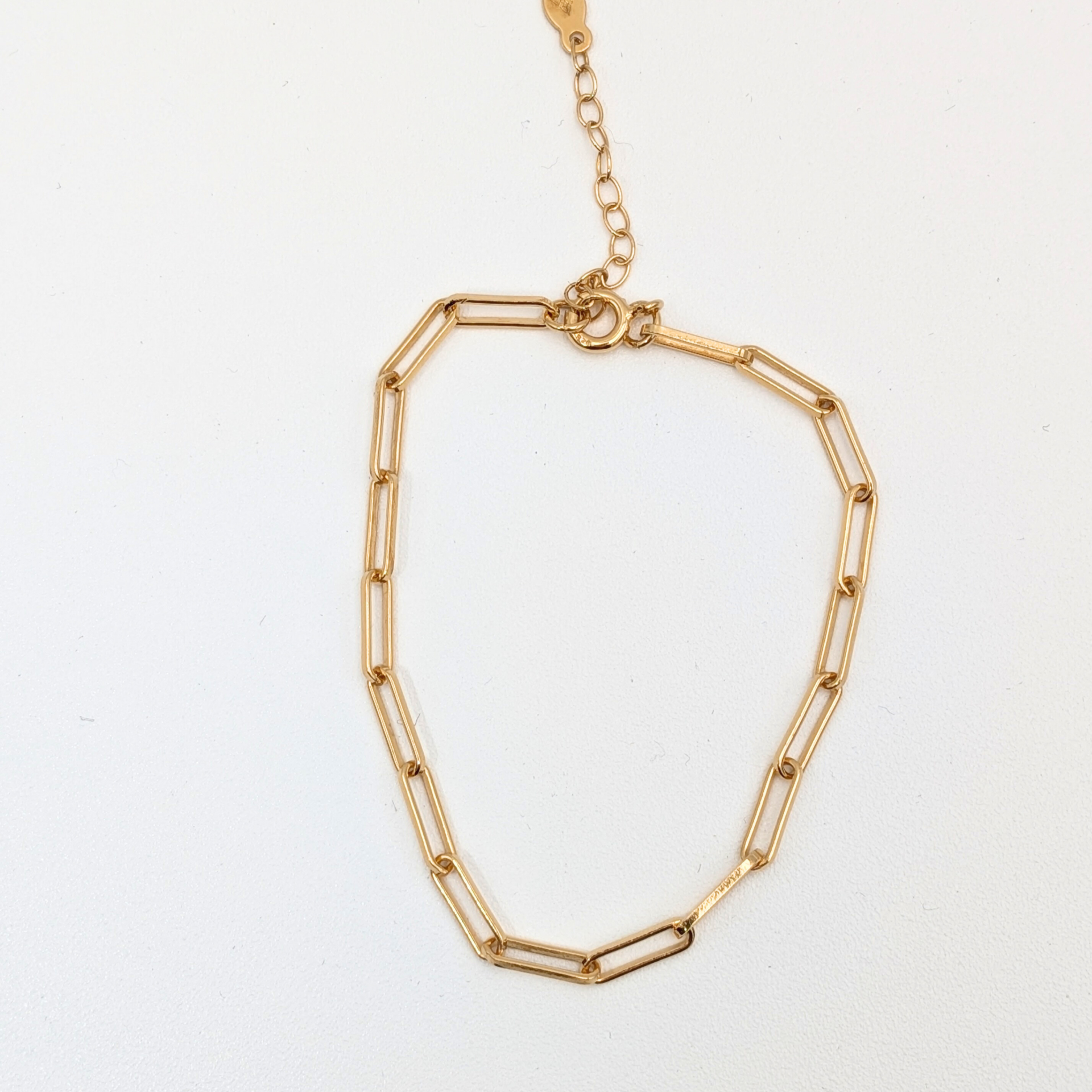 Armband grote schakel - Goud vermeil