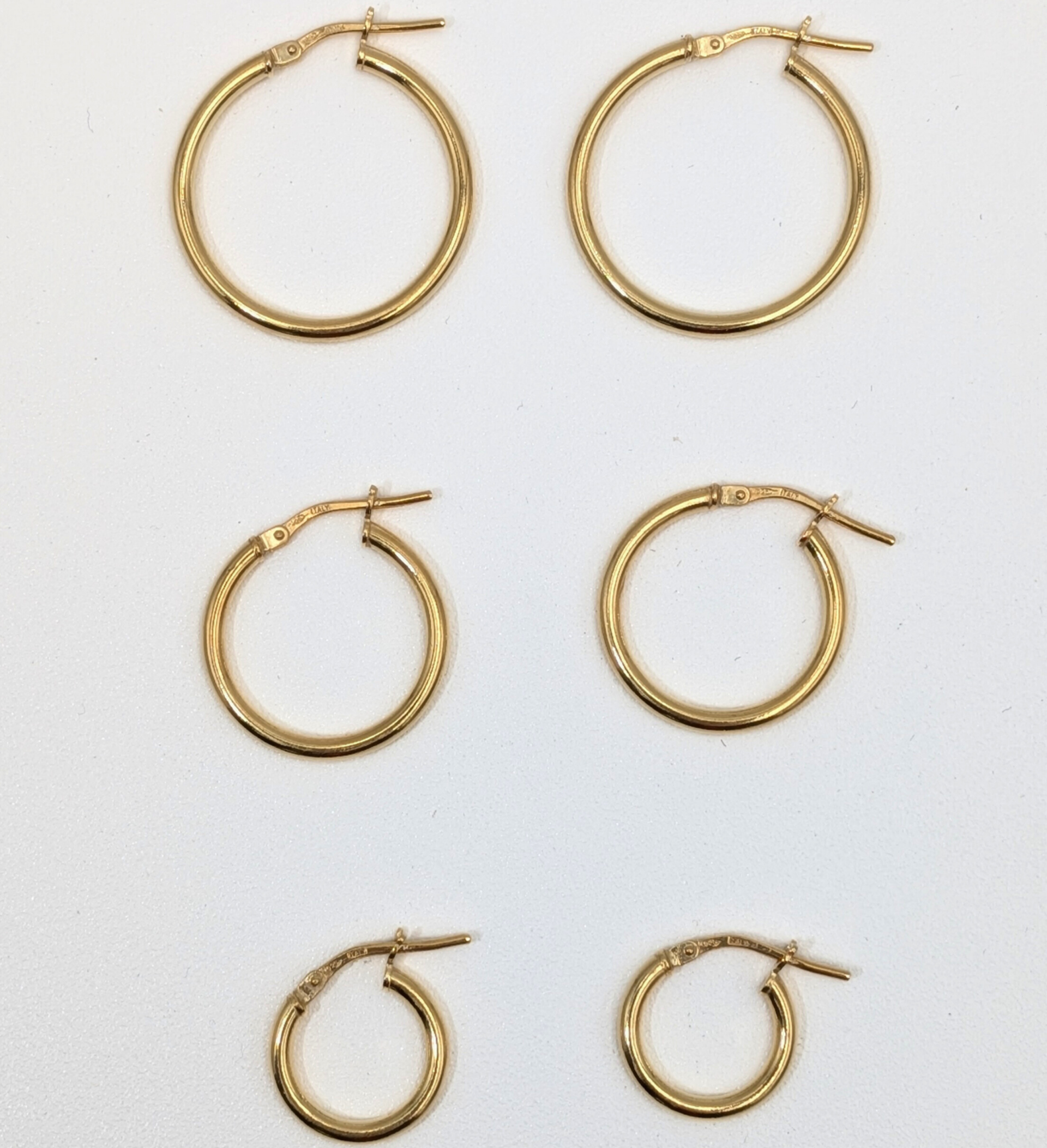 Classic hoops - Goud vermeil