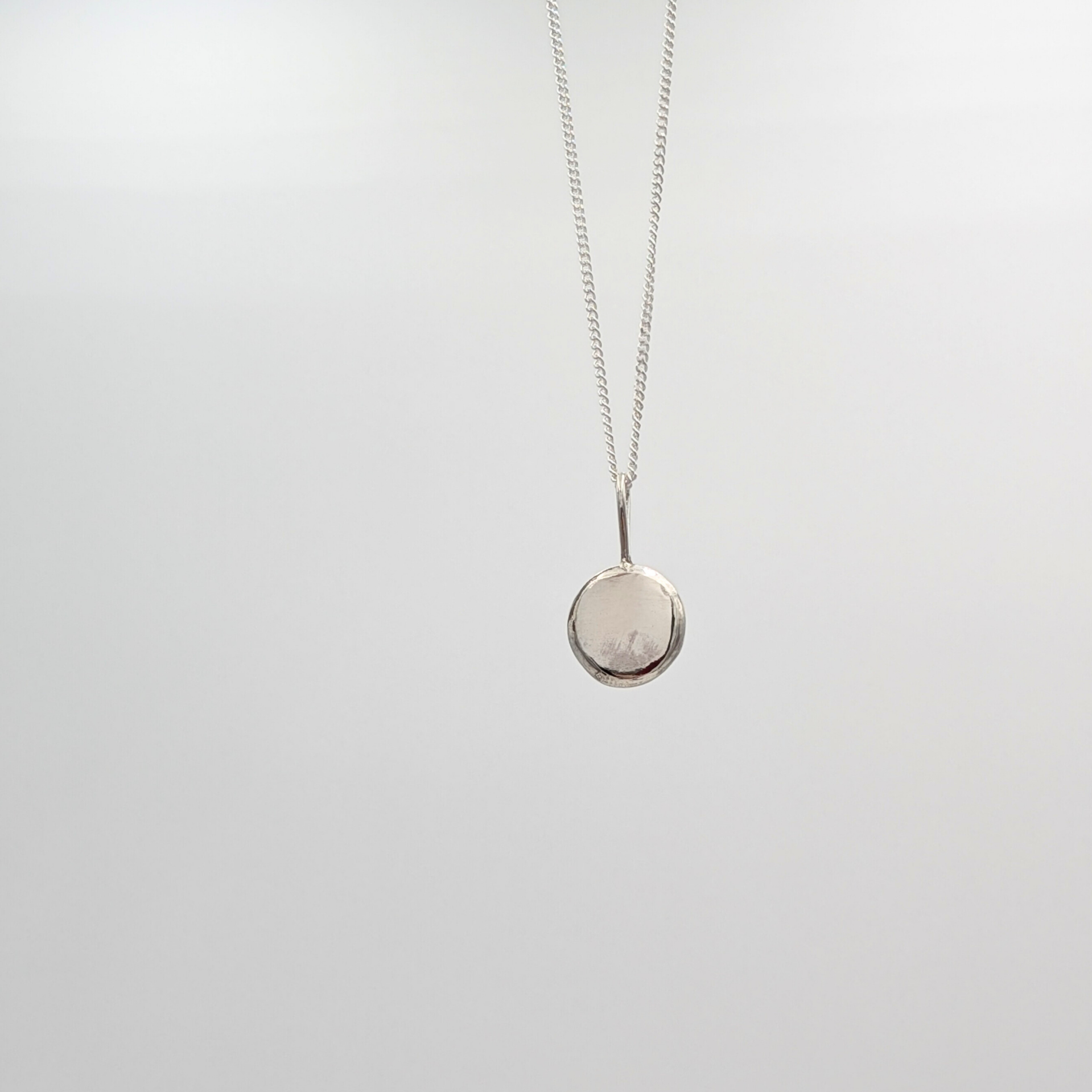 Bold Circle ketting - Zilver
