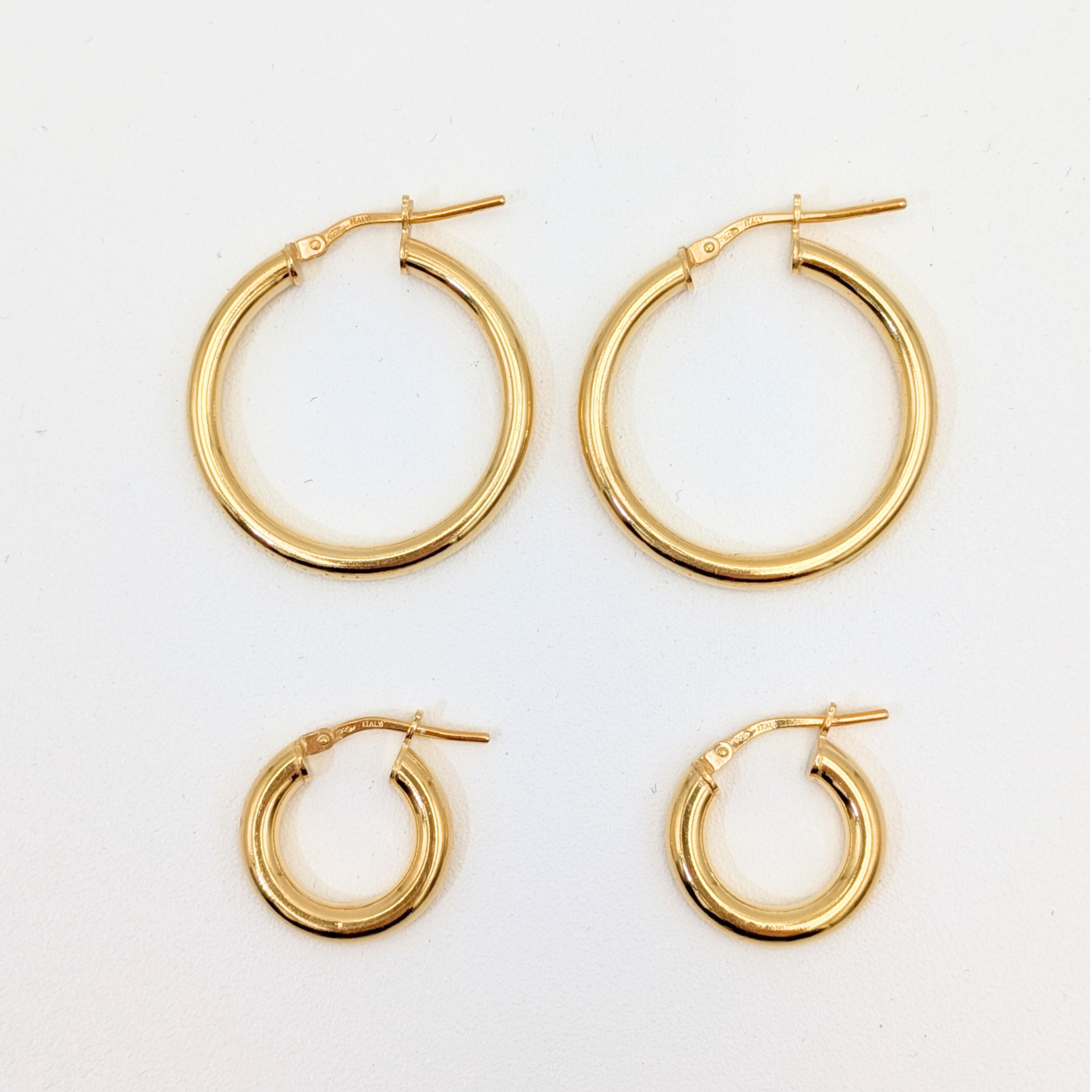 Bold hoops - Goud vermeil