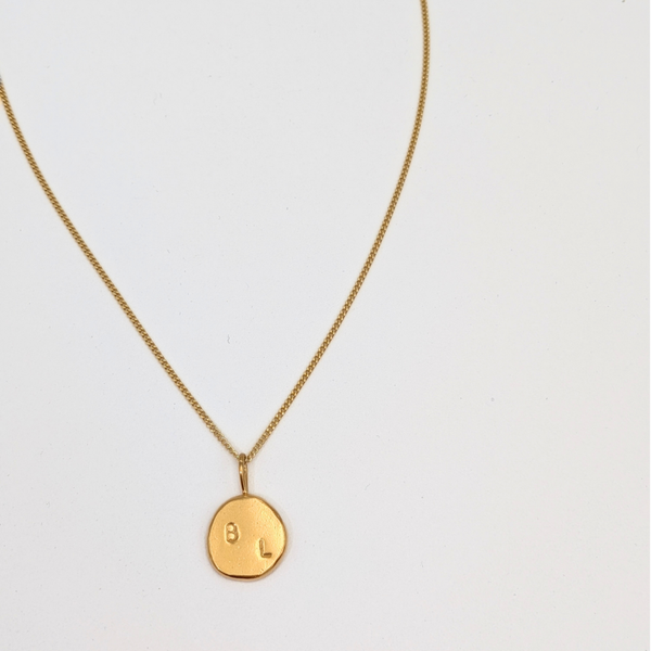 Bold Circle ketting - Goud vermeil