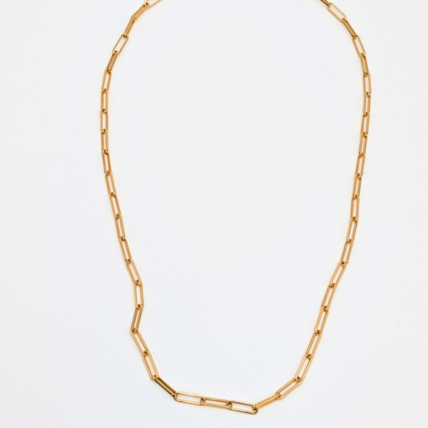 Ketting grote schakel - Goud vermeil