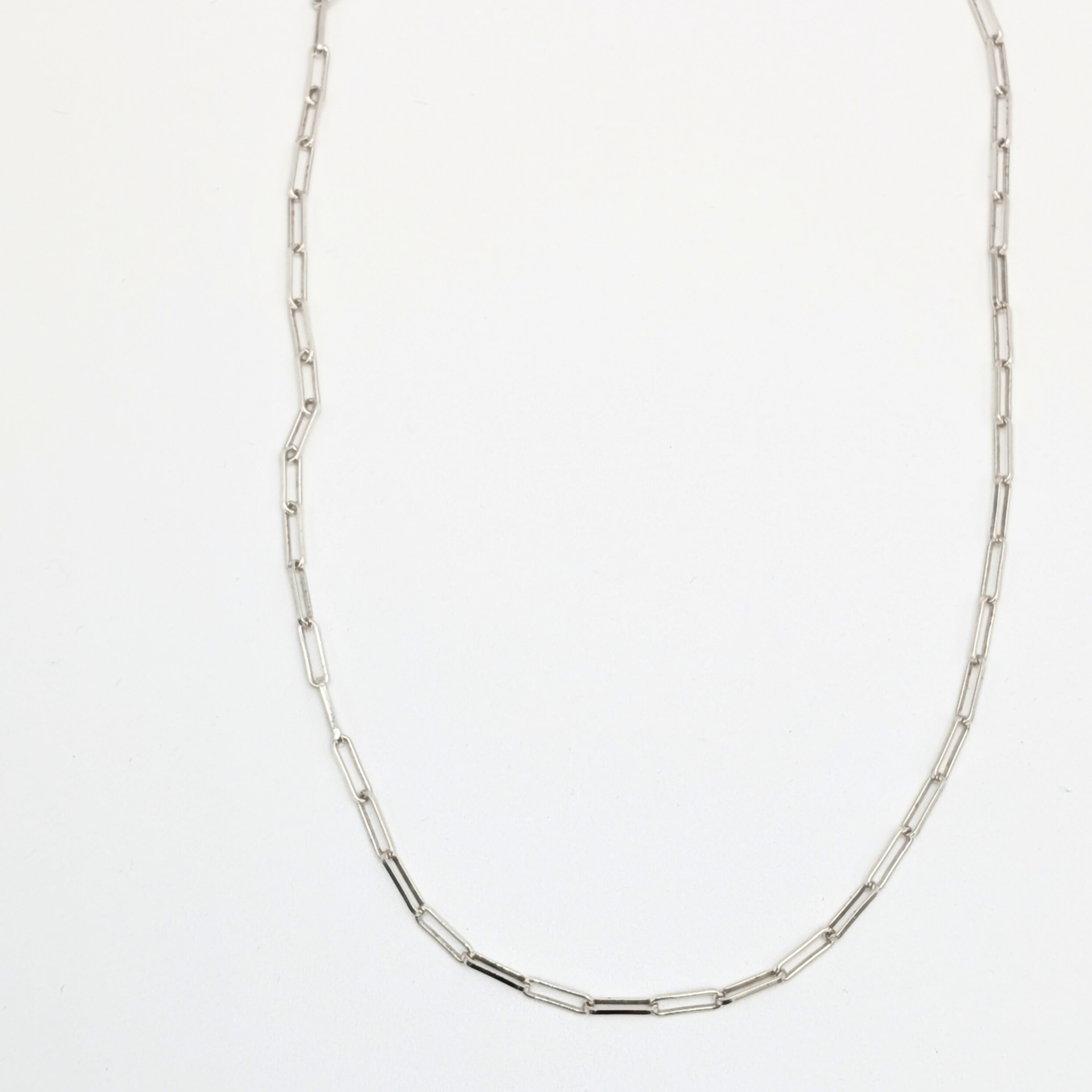 Ketting grote schakel - Zilver