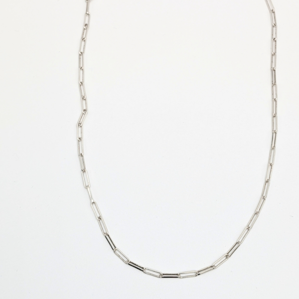 Ketting grote schakel - Zilver