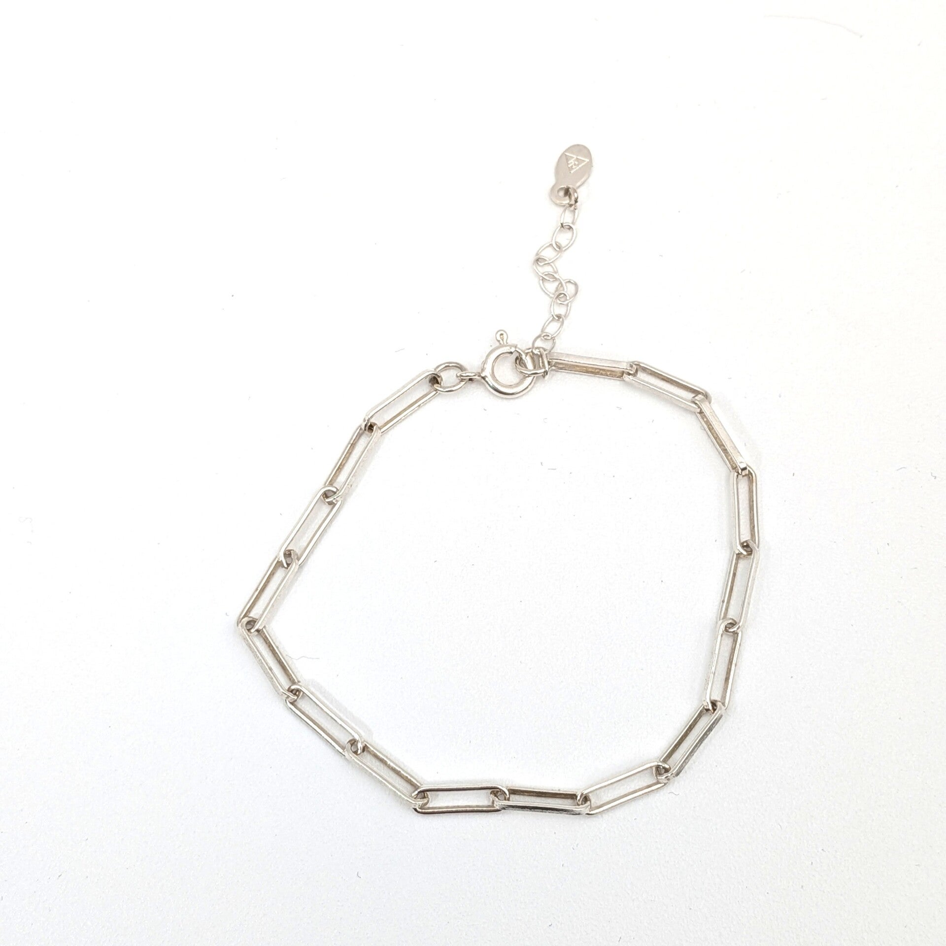 Armband grote schakel - Zilver