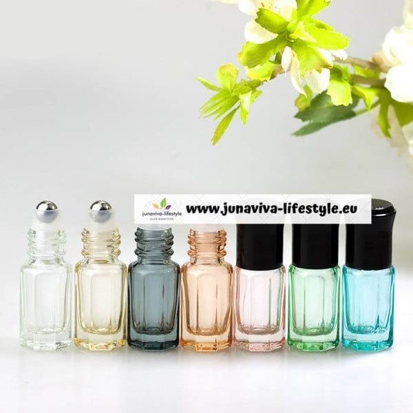 Luxe Parfum Glazen Roll-on flesje - setje 7 stuks - Volumekorting !!