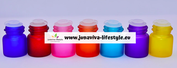 Frosted mini-flesjes met druppelaar - setje 7 stuks -