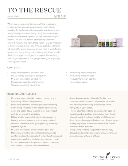 To The Rescue Collection van Young Living Essential Oils