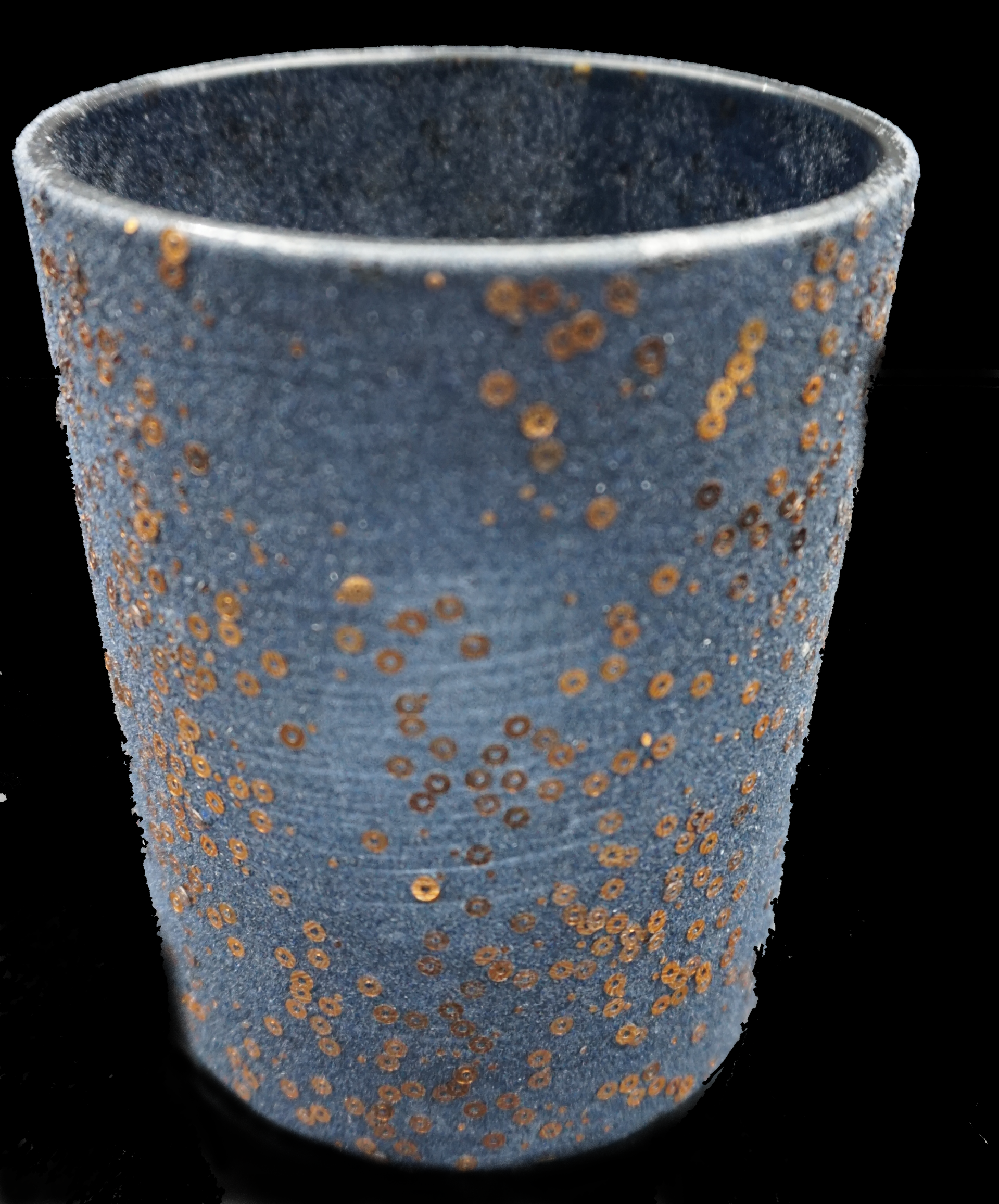 Teelicht mit Pailletten