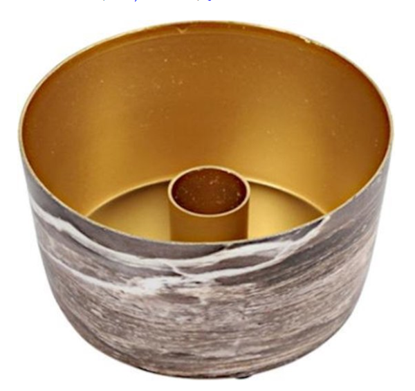 Kerzenhalter Marmoroptik