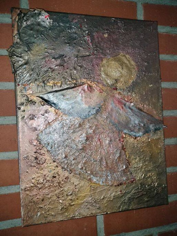 ACRYL-Bild , UNIKAT, Engel , neu , Handarbeit
